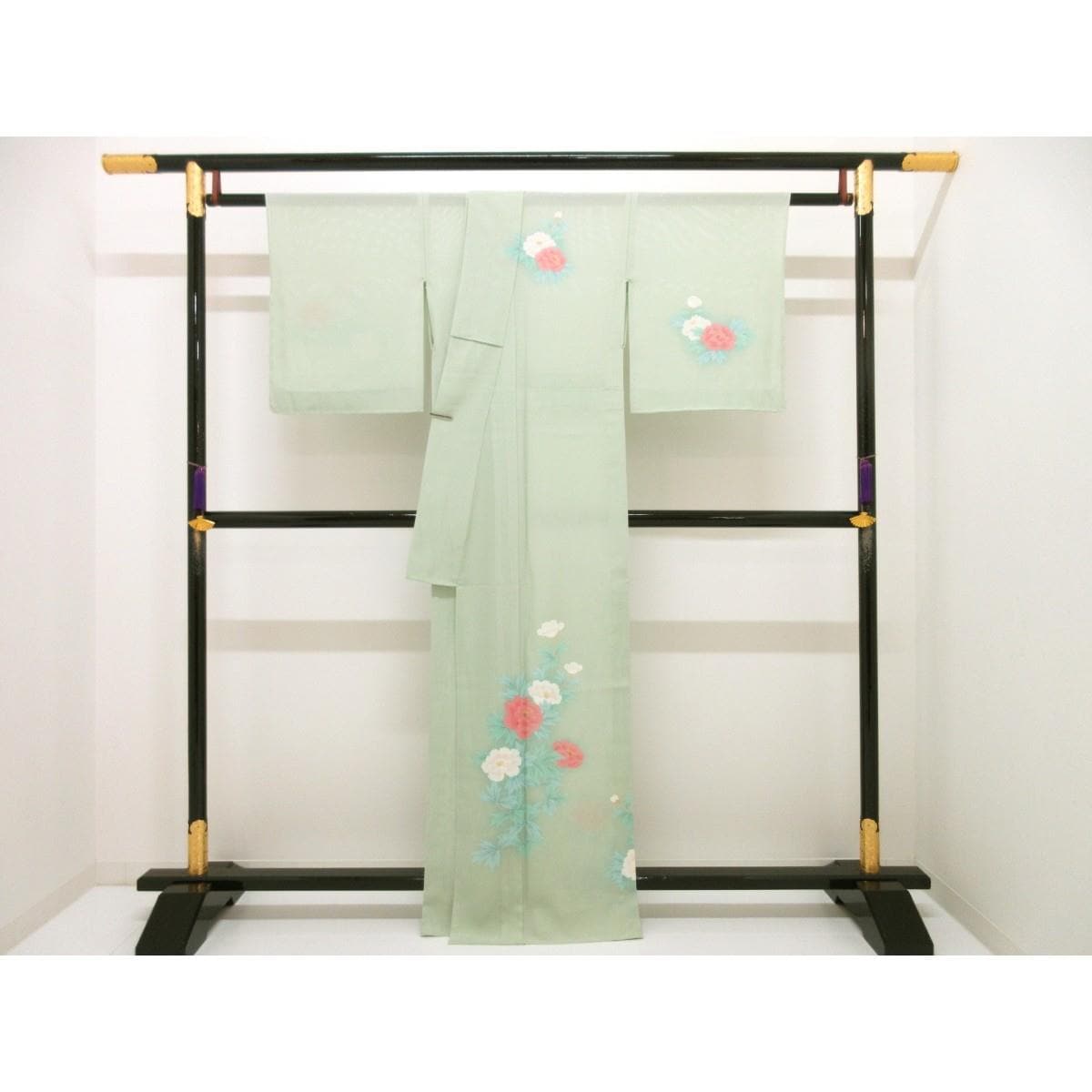 【未使用品】単衣　駒絽訪問着　友禅加工