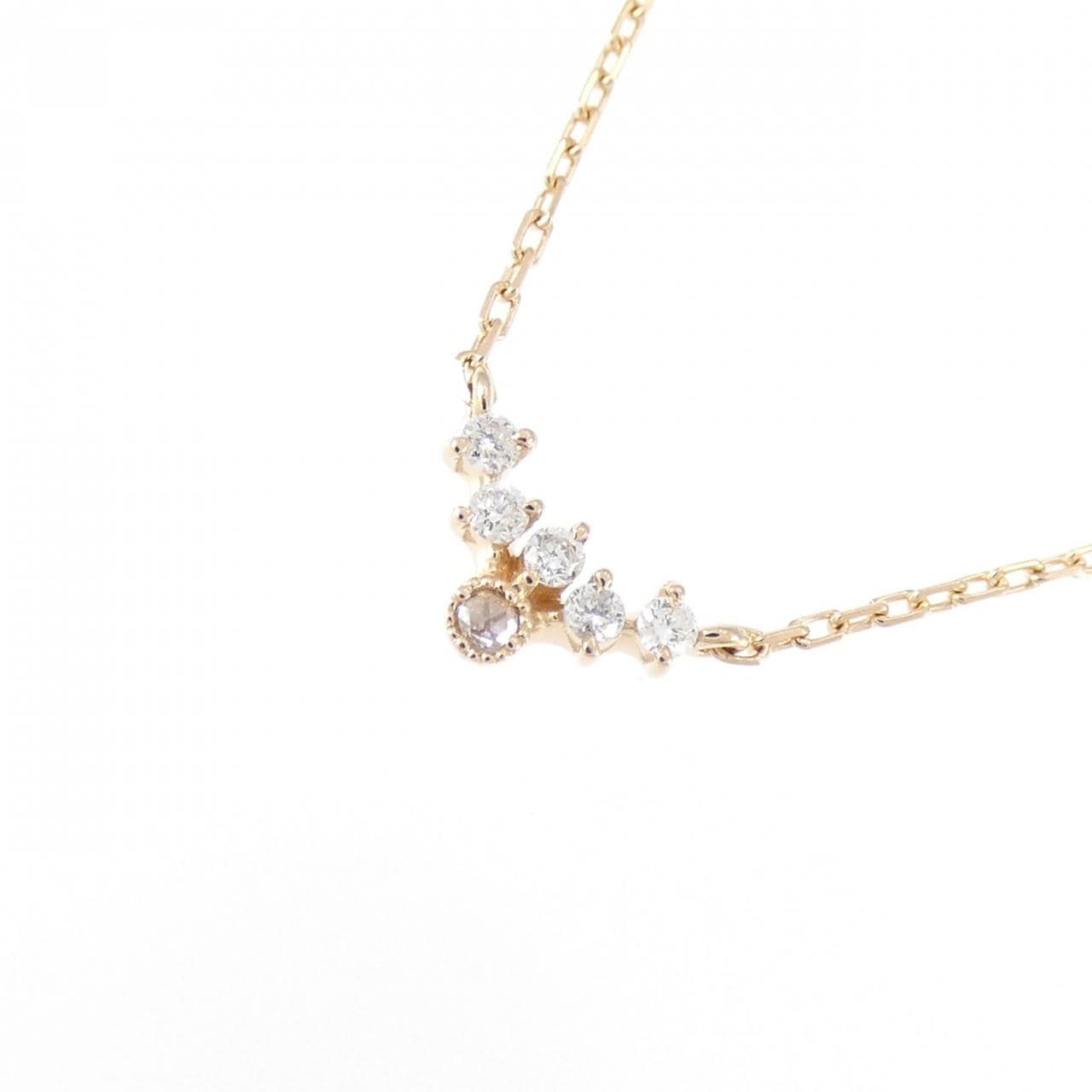 アガット ダイヤモンド ネックレス 0.03CT
