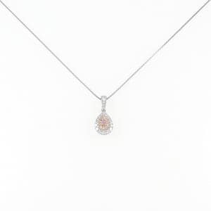 Pink diamond necklace