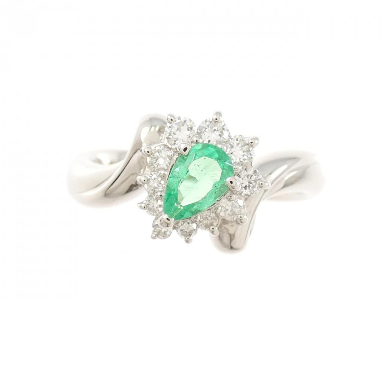 PT900 エメラルド リング 0.28CT