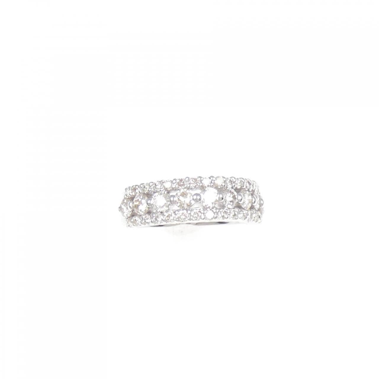 K18WG ダイヤモンド リング 1.00CT