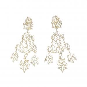 18KYG ダイヤモンド ピアス