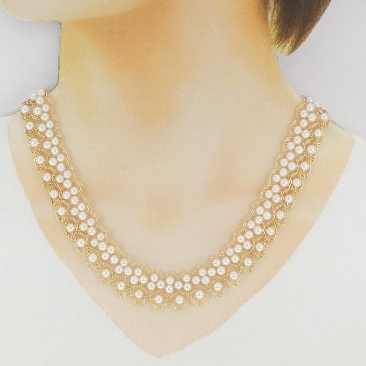 K18YG アコヤパール ネックレス