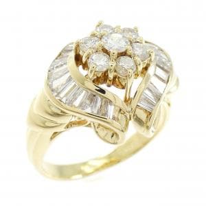750YG ダイヤモンド リング 1.12CT