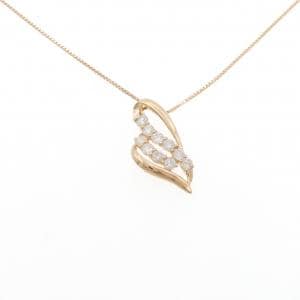 K18PG ダイヤモンド ネックレス 0.5CT