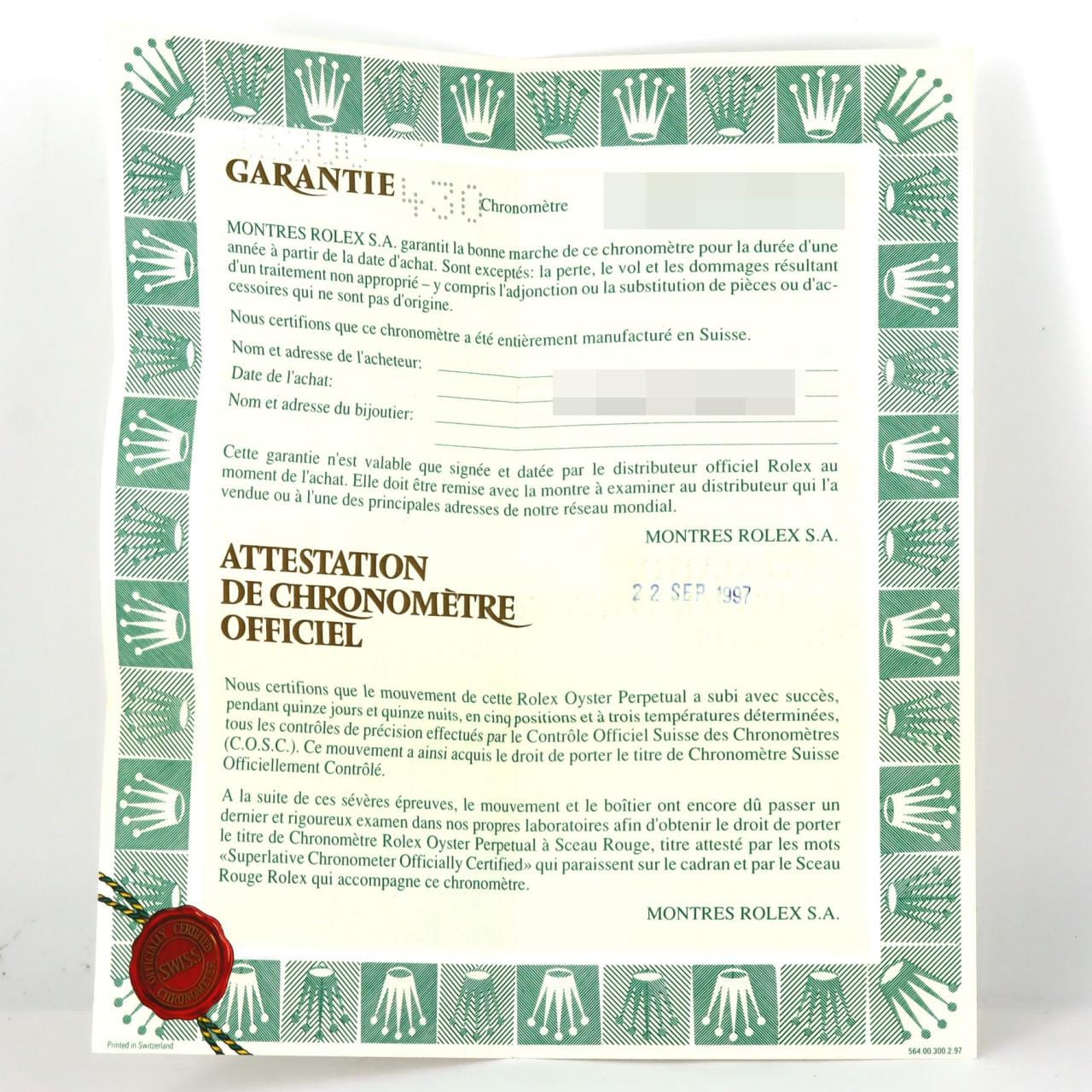 ロレックス オイスターパーペチュアルデイト 15200 SS 自動巻 T番