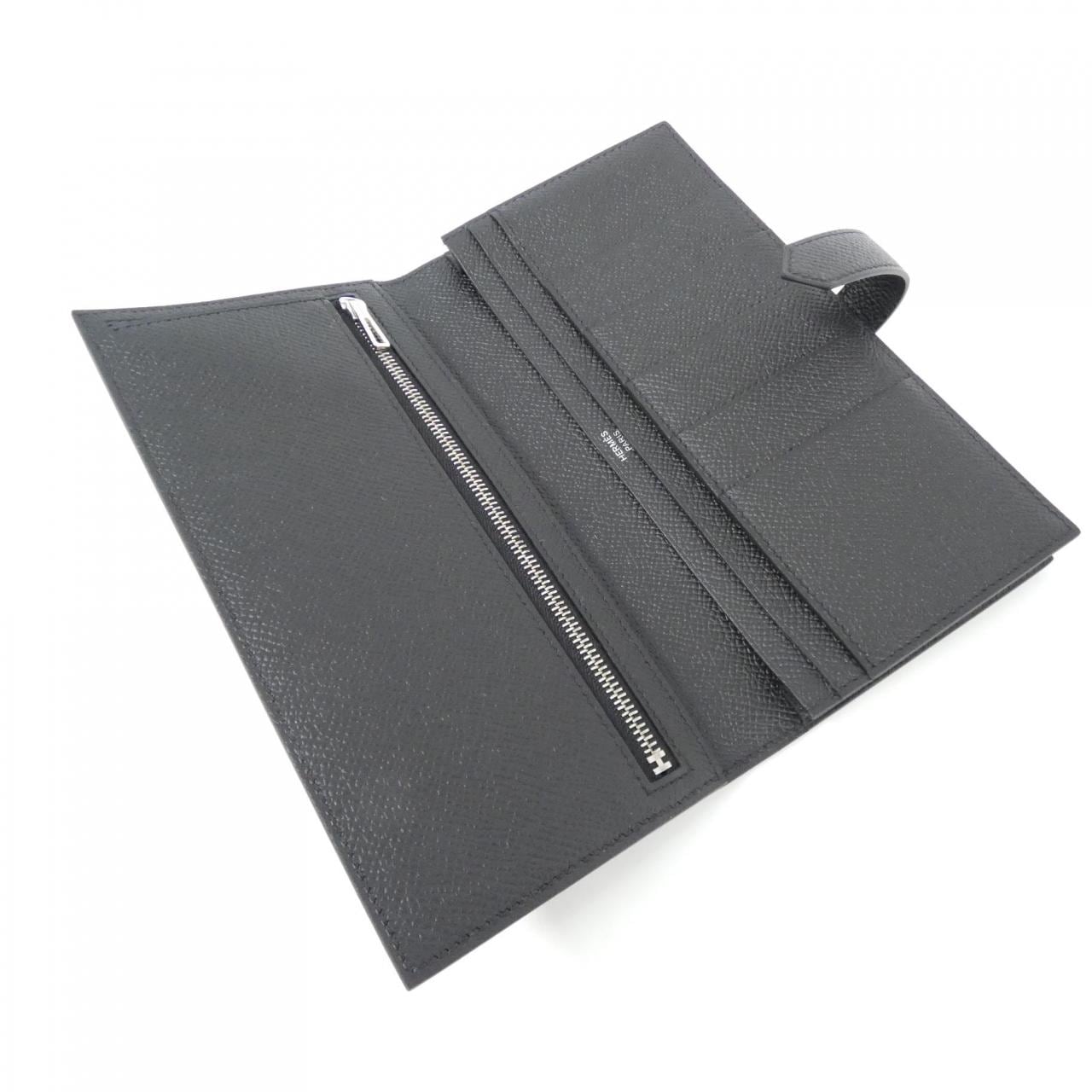 HERMES Bearn Souffle Monochrome 082973CY Wallet
