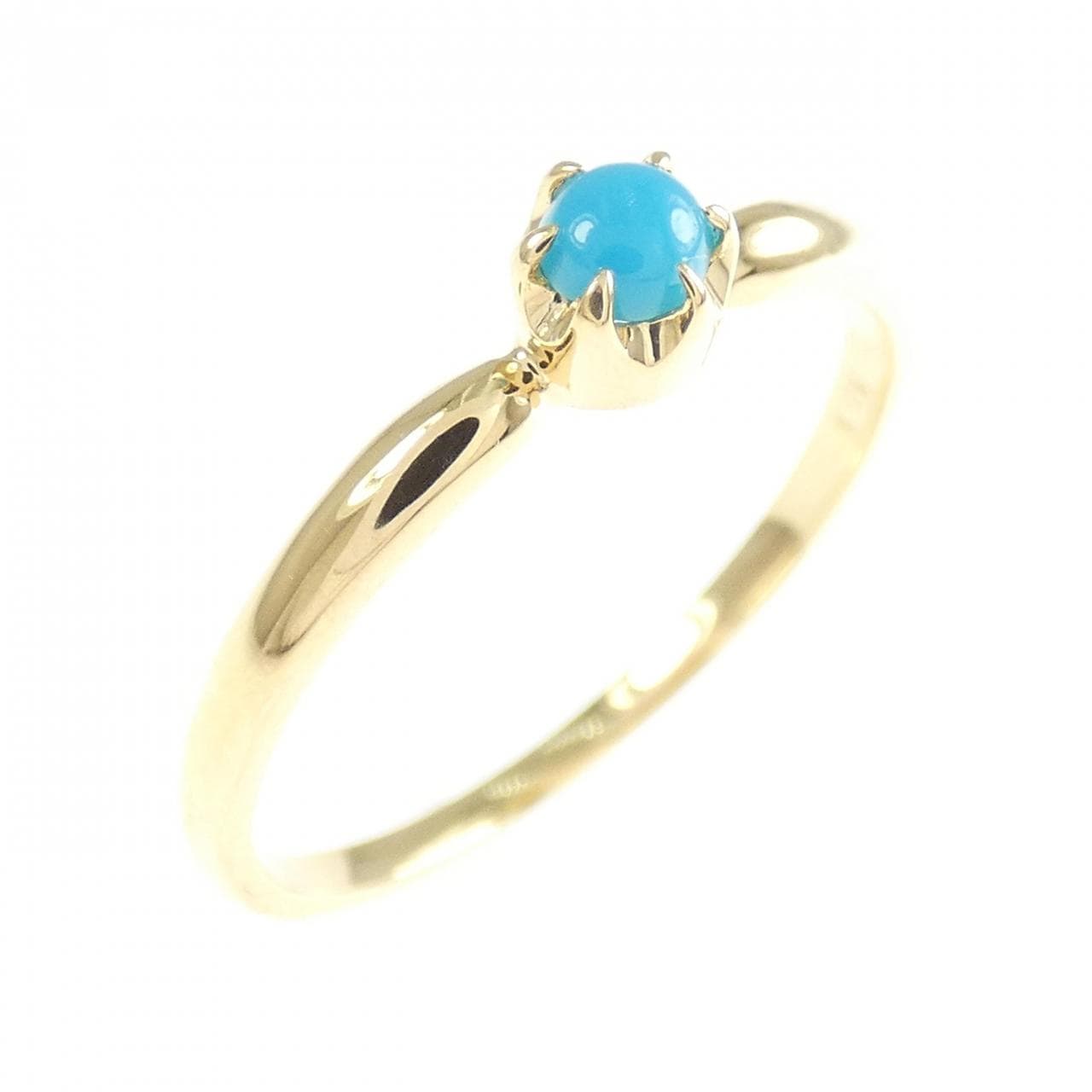K18YG ターコイズ リング