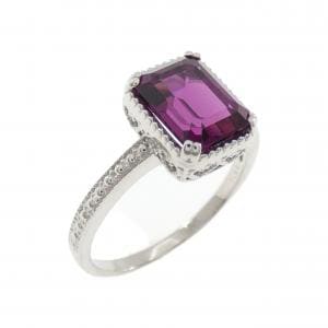 K18WG ガーネット リング 1.50CT