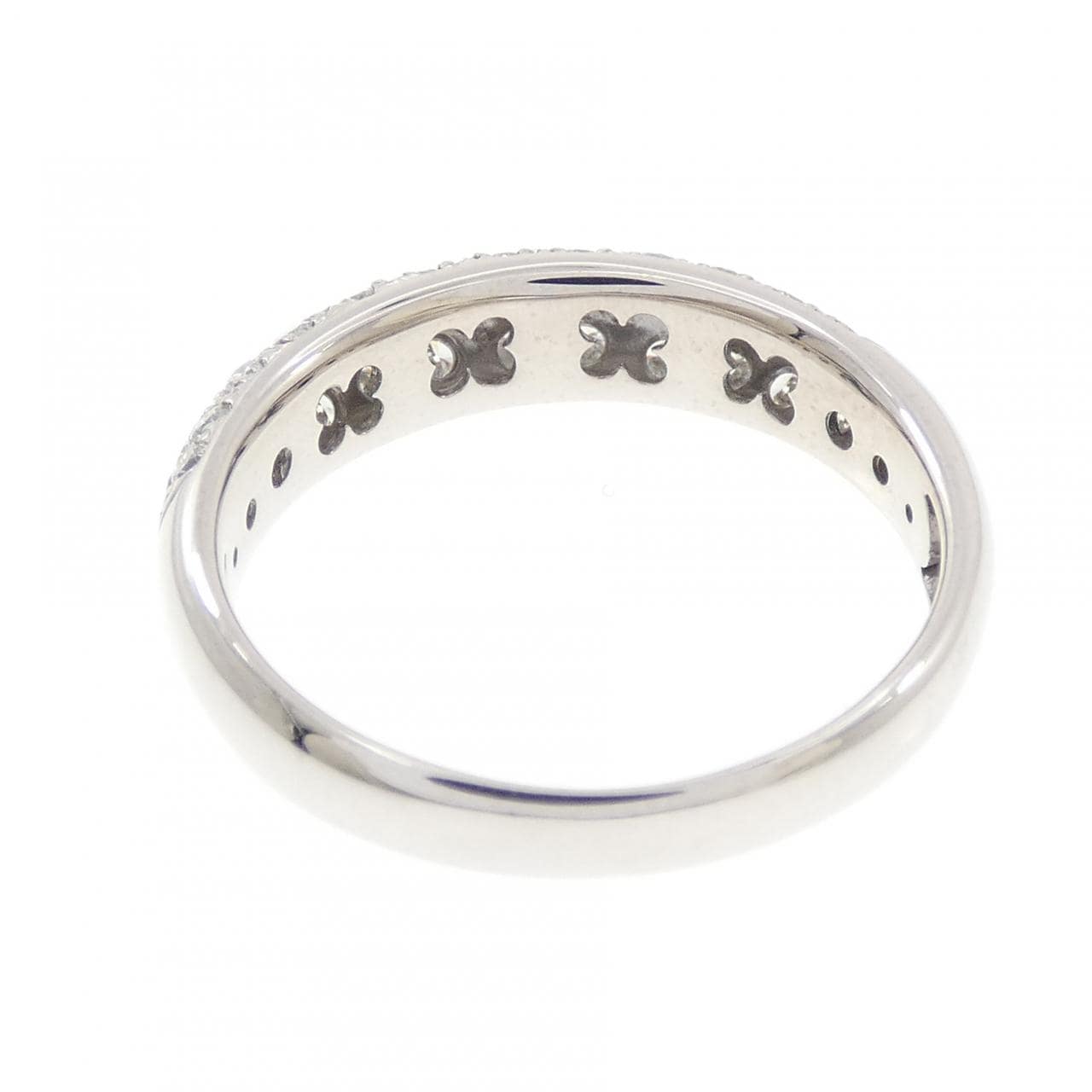 K18WG パヴェ ダイヤモンド リング 0.50CT
