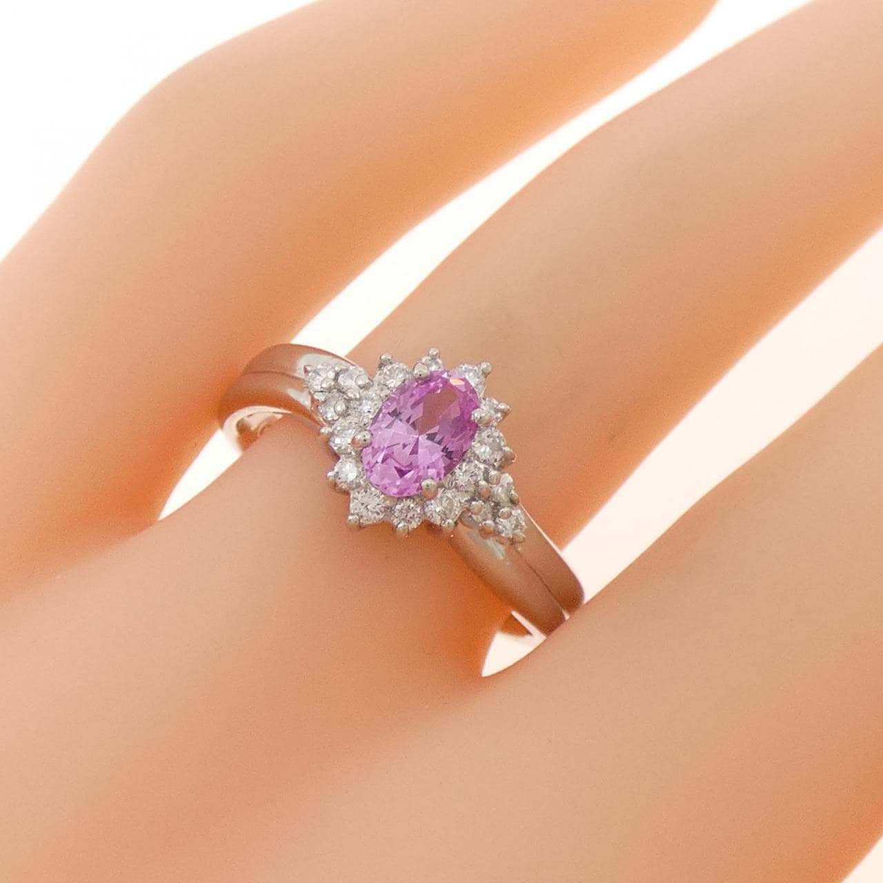 クレサンベール 合成サファイヤ リング 0.49CT