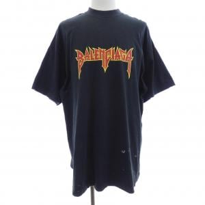 バレンシアガ BALENCIAGA METAL LOGO CRASHED 694576 TMV88 UNISEX Tシャツ