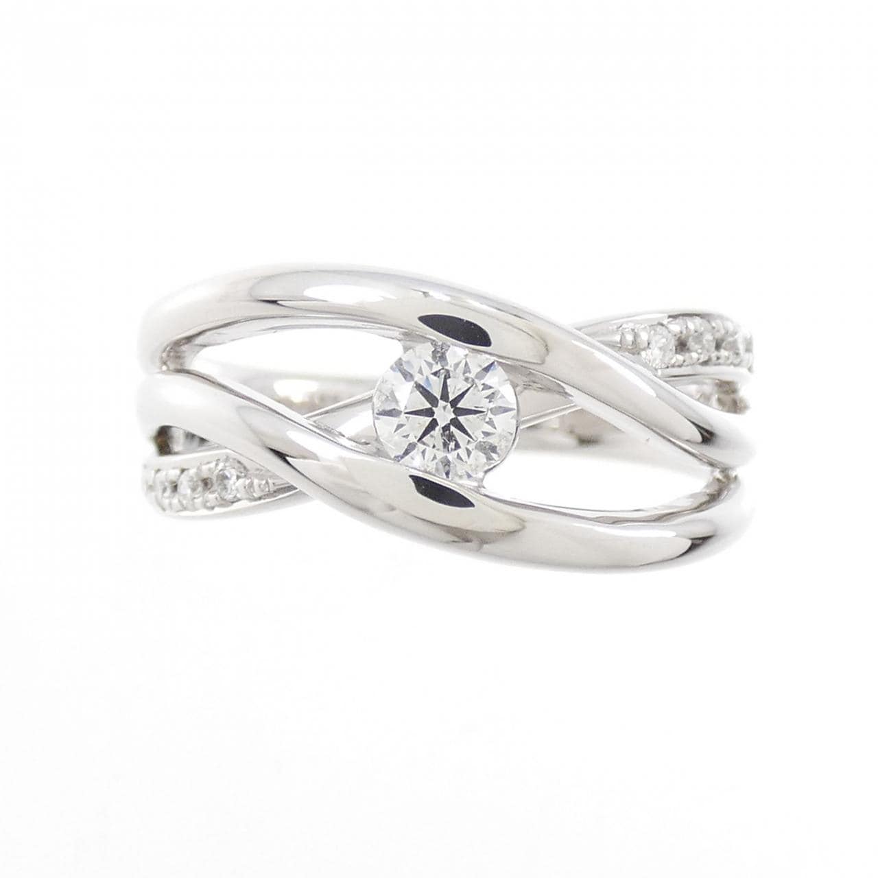K18WG ダイヤモンド リング 0.20CT
