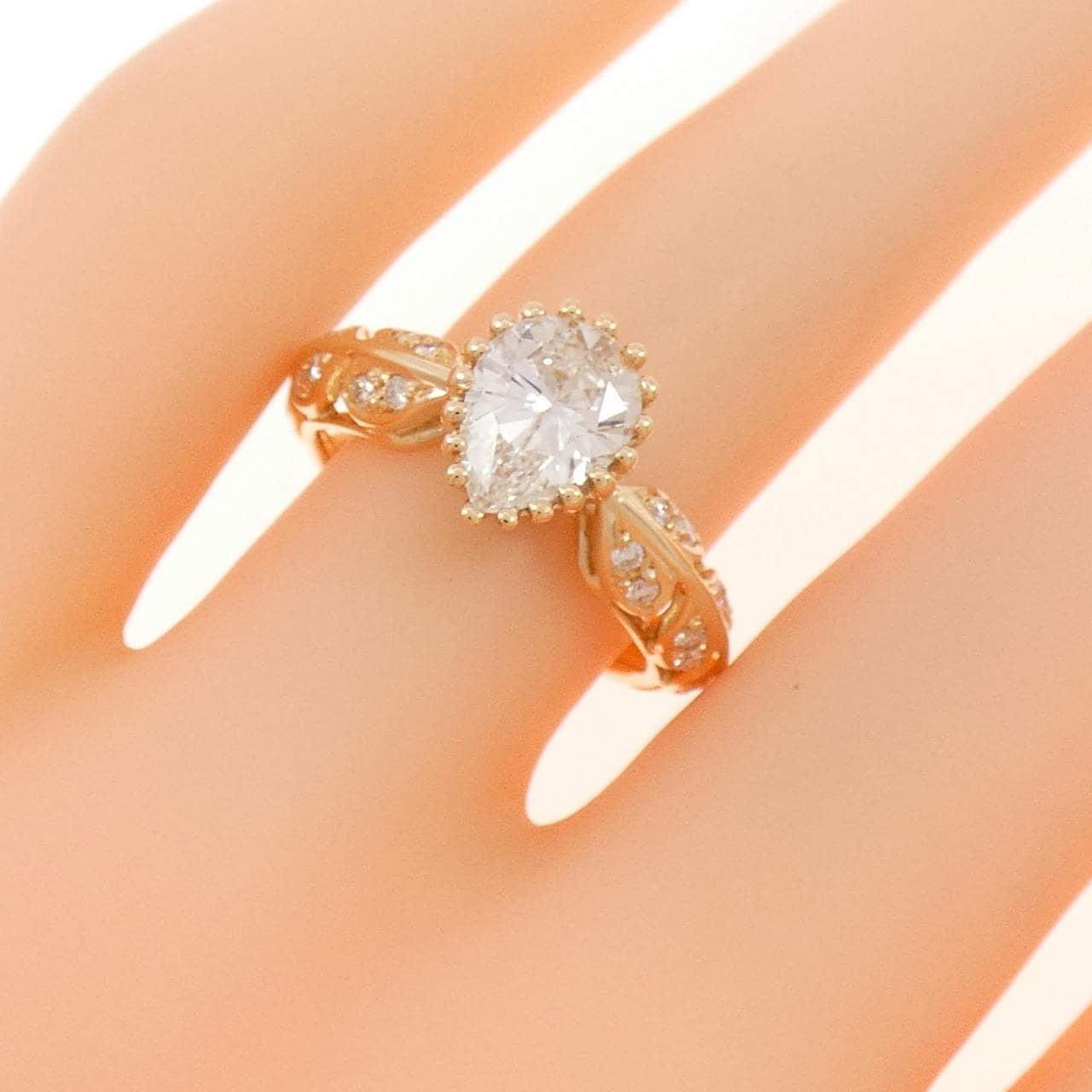 K18PG ダイヤモンド リング 1.050CT