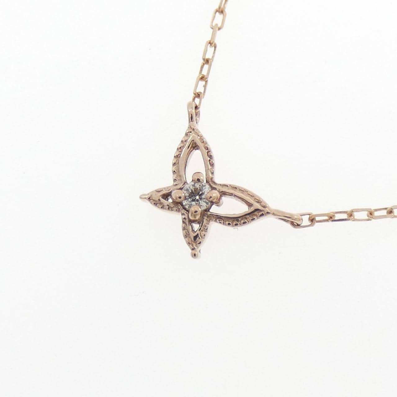K10PG ダイヤモンド ネックレス 0.02CT
