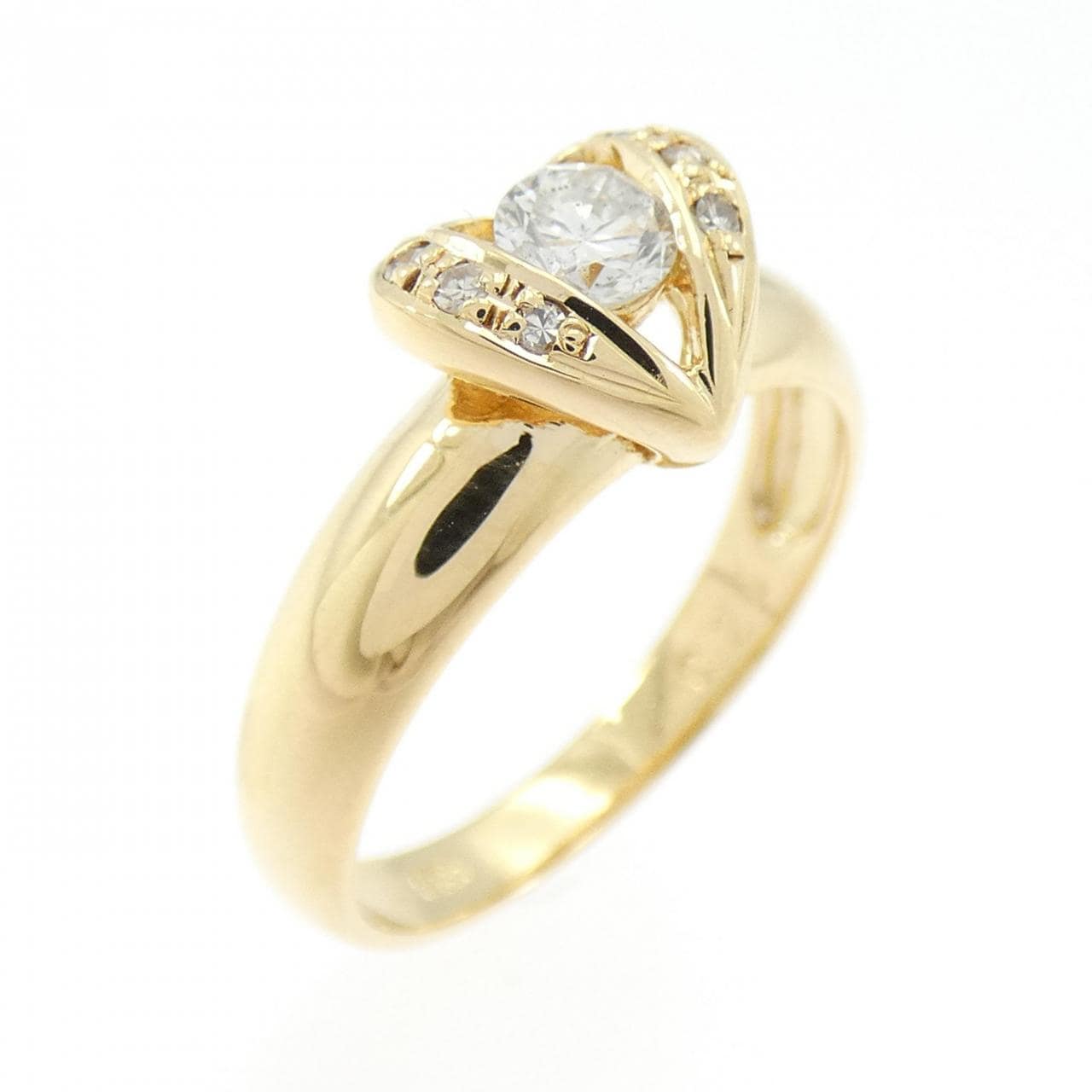 K18YG ダイヤモンド リング 0.26CT