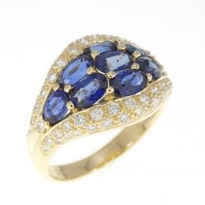 K18YG サファイヤ リング 2.15CT