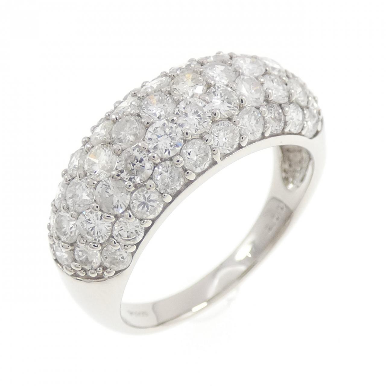 PT900 パヴェ ダイヤモンド リング 2.00CT