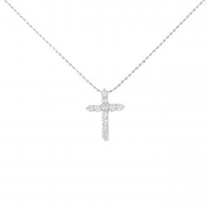 PT900/PT850 クロス ダイヤモンド ネックレス 0.32CT
