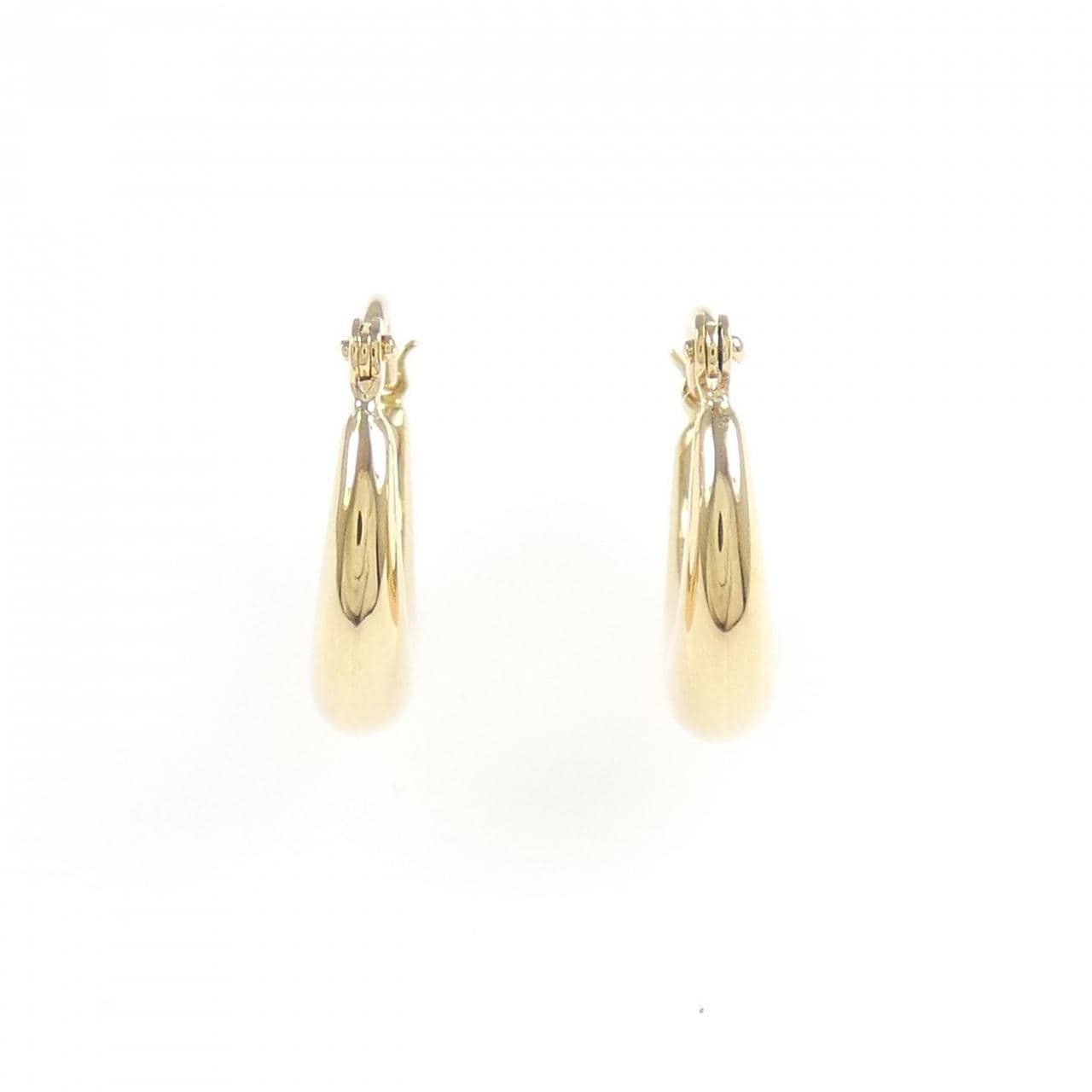 K18YG フープ ピアス