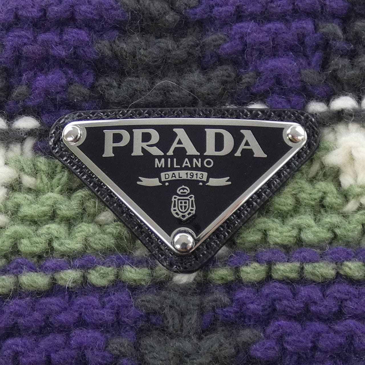プラダ PRADA トライアングルロゴ 1HC358 2CY3 ニットキャップ