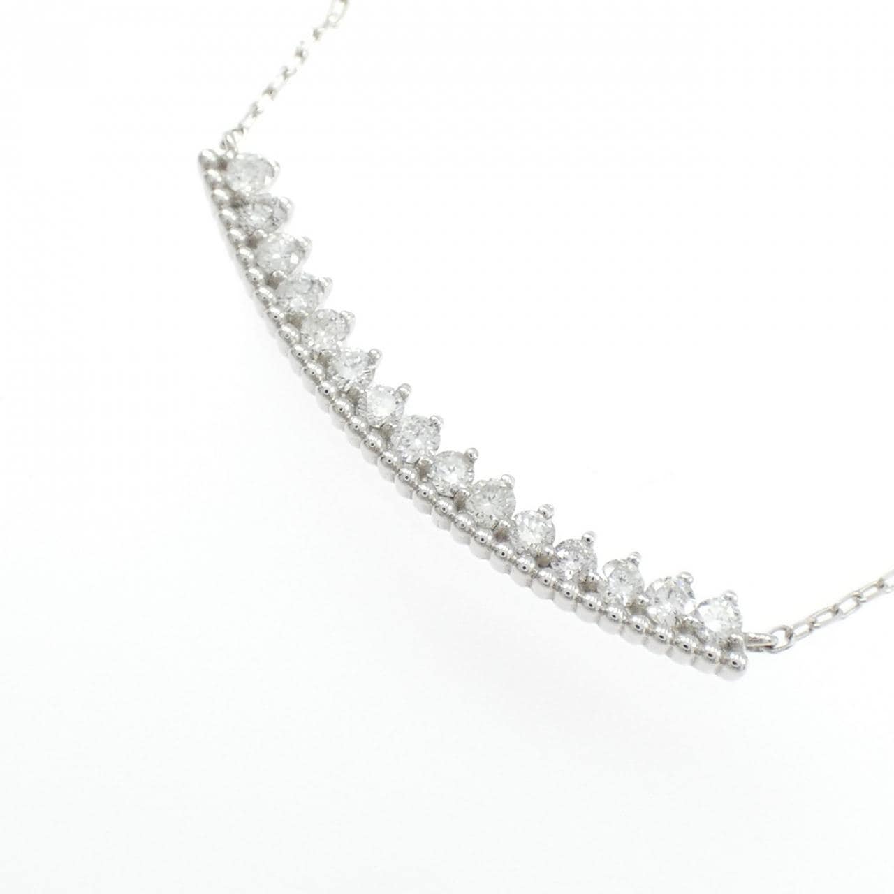 K18WG ダイヤモンド ネックレス 0.30CT