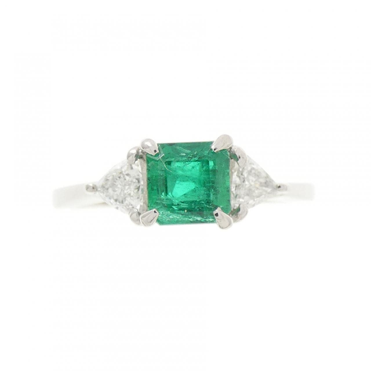 PT900 エメラルド リング 0.52CT