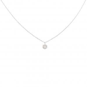 K18WG ソリティア ダイヤモンド ネックレス 0.21CT