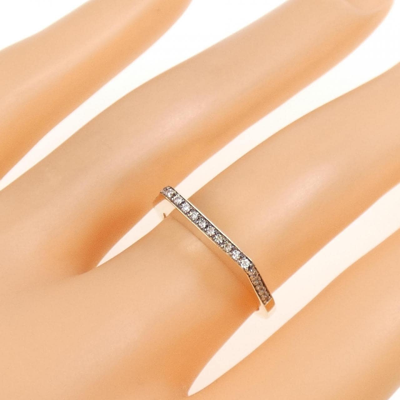 K10YG/K10BG Diamond Ring 0.11CT