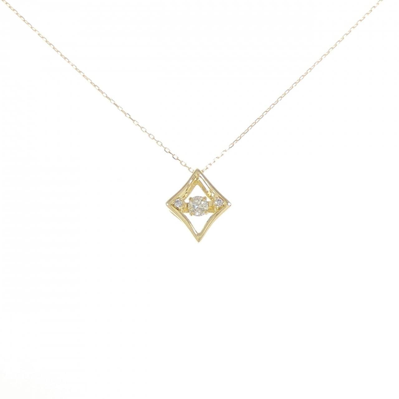 K18YG ダイヤモンド ネックレス 0.10CT