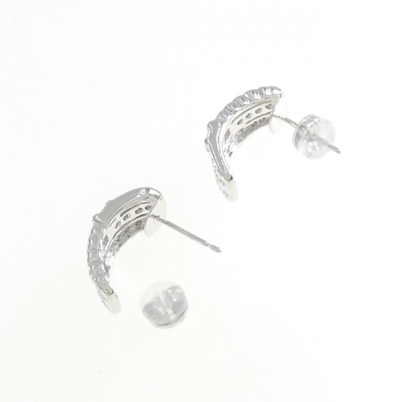 K18WG ダイヤモンド ピアス 0.62CT