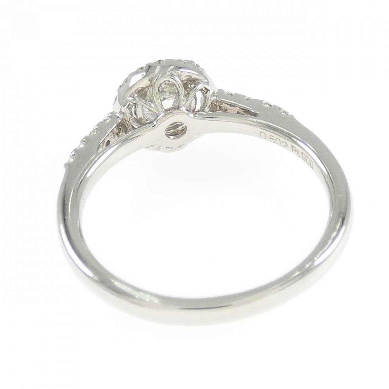 【リメイク】PT900 ダイヤモンド リング 0.502CT D SI1 VG