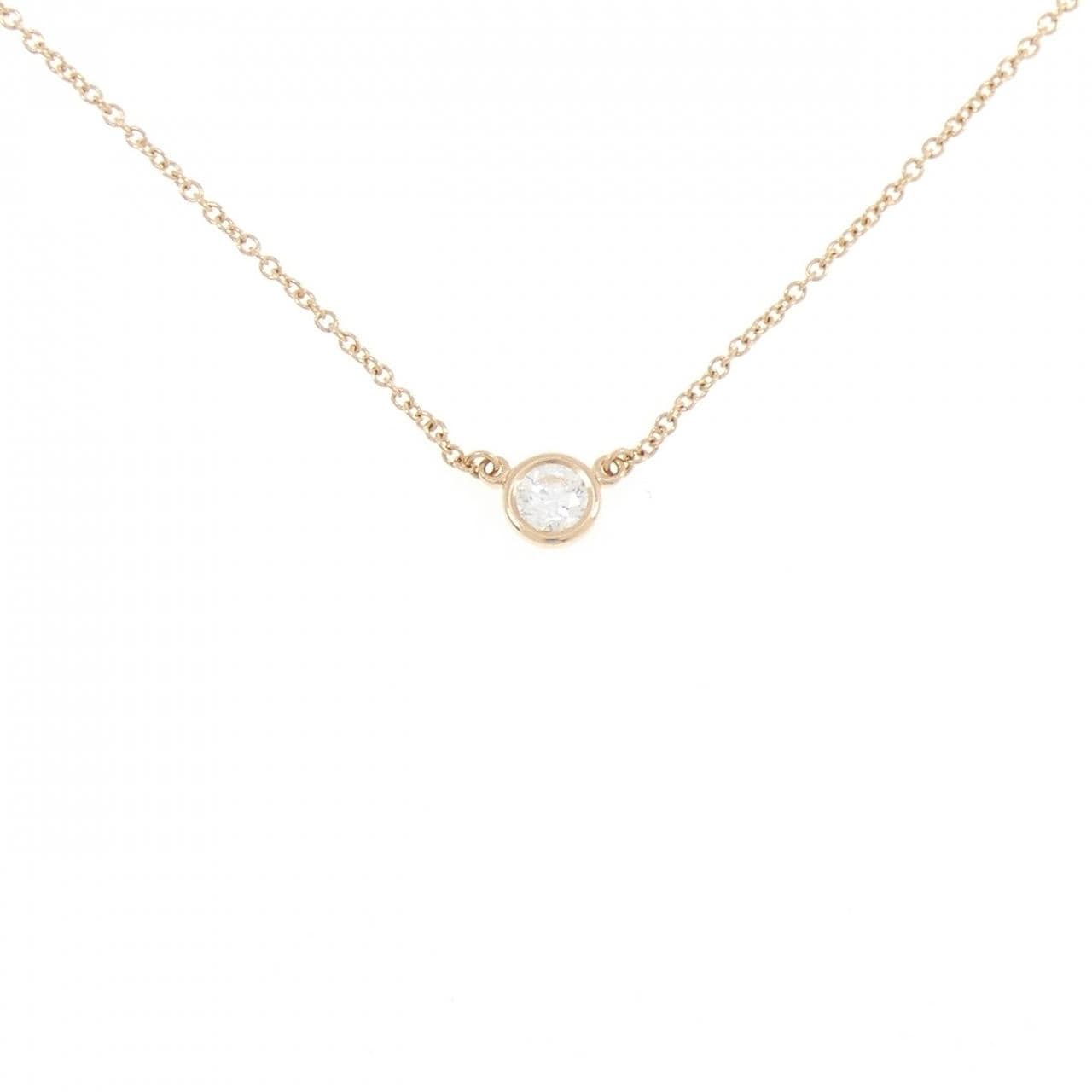 ティファニー バイザヤード ネックレス 0.19CT E IF 3EXT