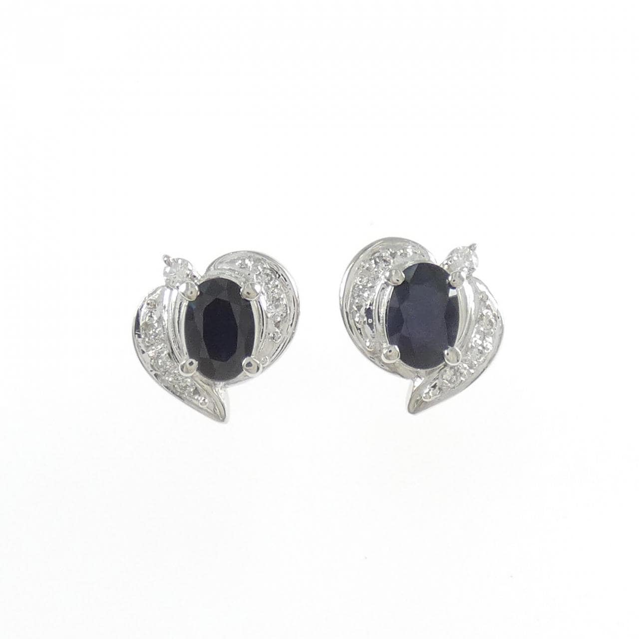 PT900 サファイヤ ピアス 1.32CT