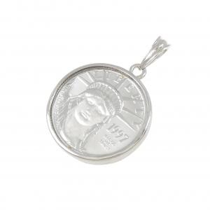 PT900(枠) コイン ペンダント