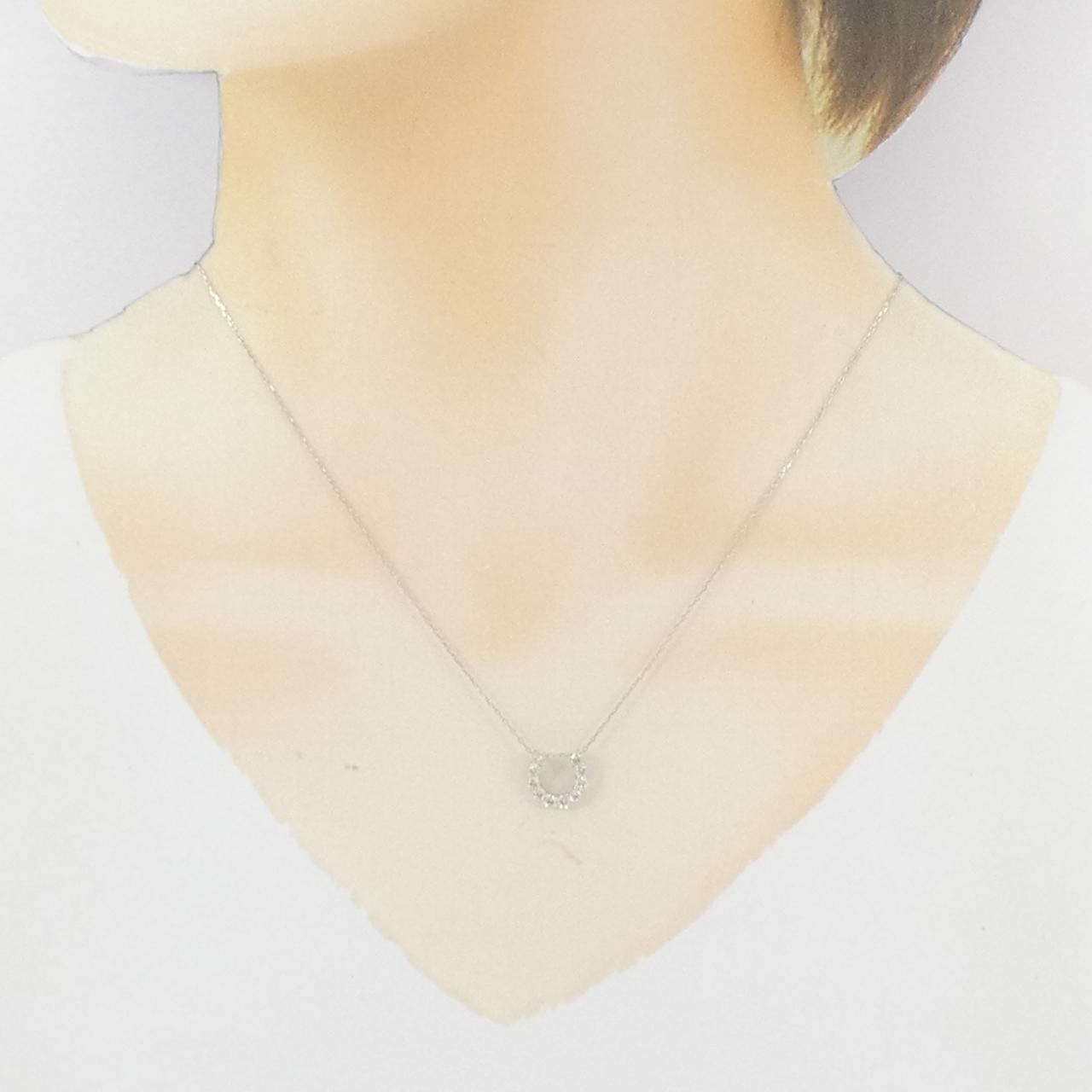 PT900/PT850 ホースシュー ダイヤモンド ネックレス 0.30CT