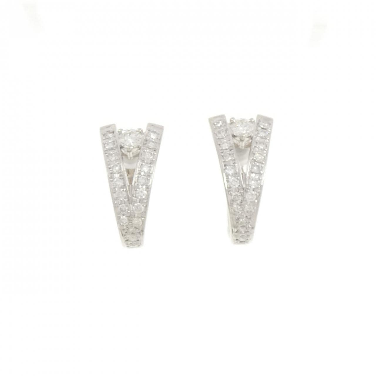 PT900 ダイヤモンド イヤリング 1.20CT