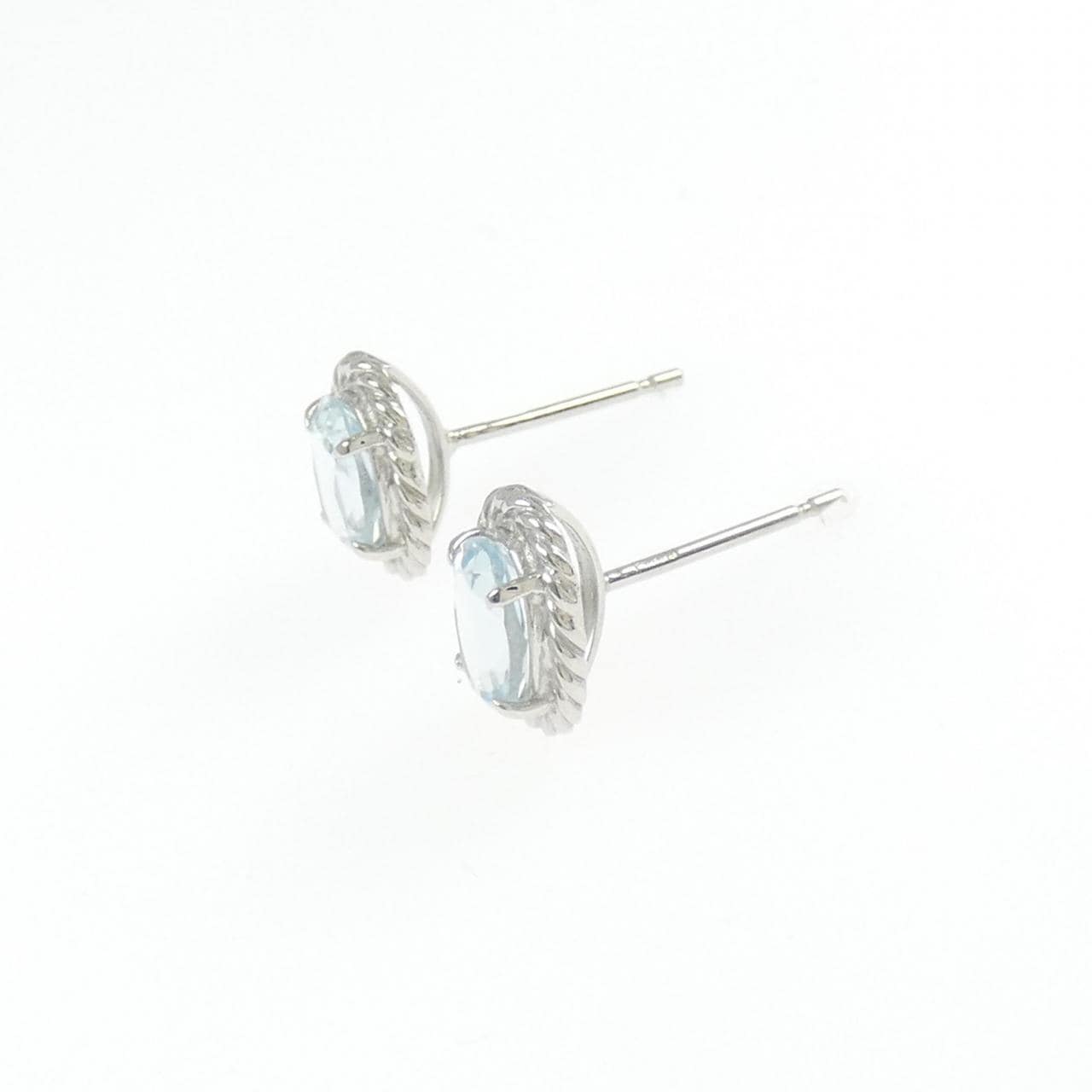 PT900 アクアマリン ピアス