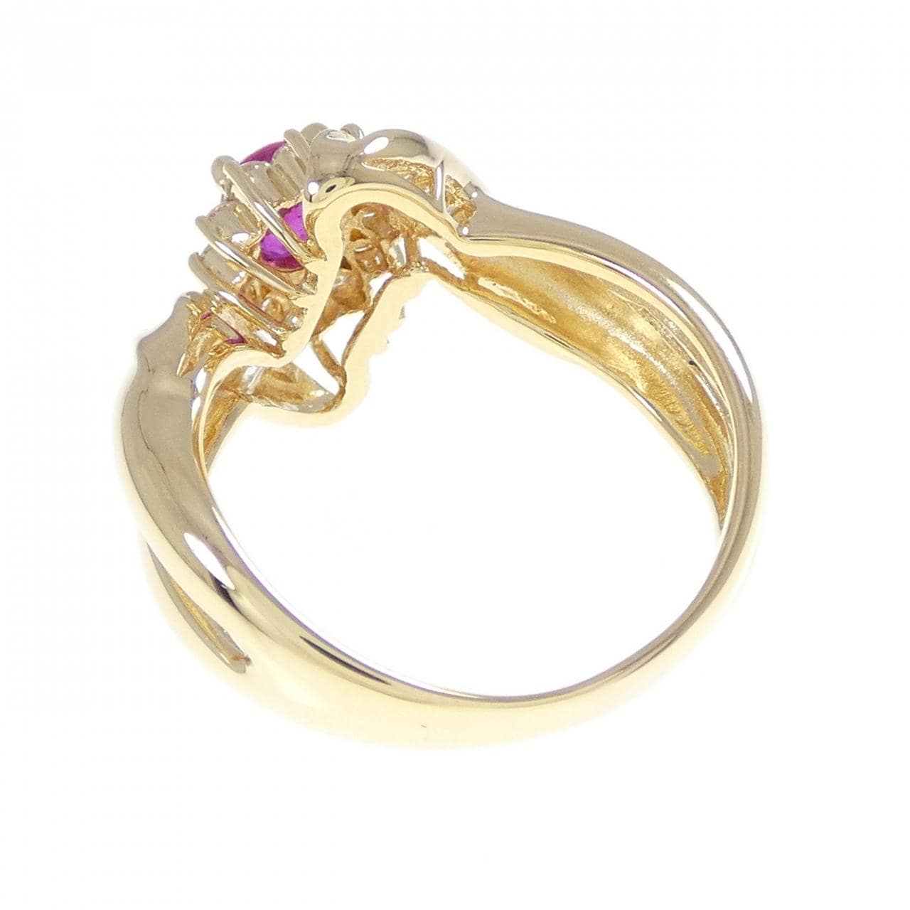 K18YG ルビー リング