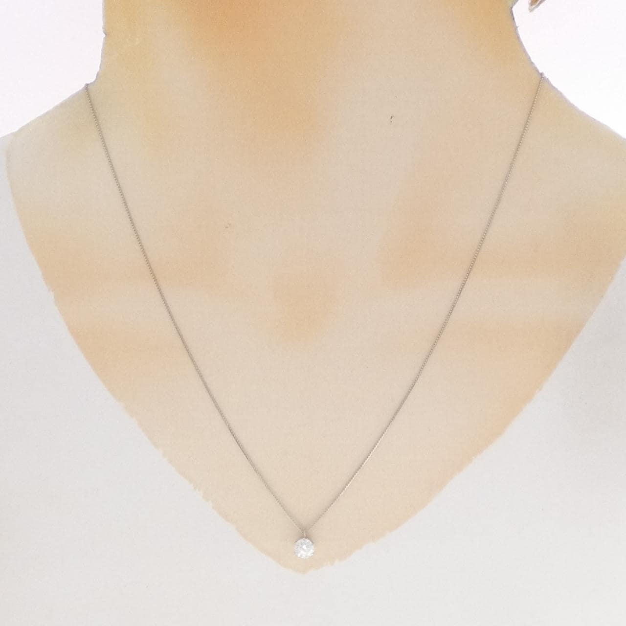 PT900/PT850 ダイヤモンド ネックレス 0.569CT F I1 Fair