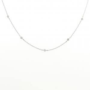K18WG ダイヤモンド ネックレス 0.10CT