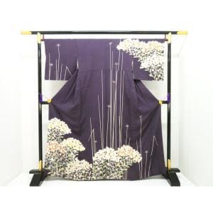 訪問着　友禅金彩加工　刺繍加工