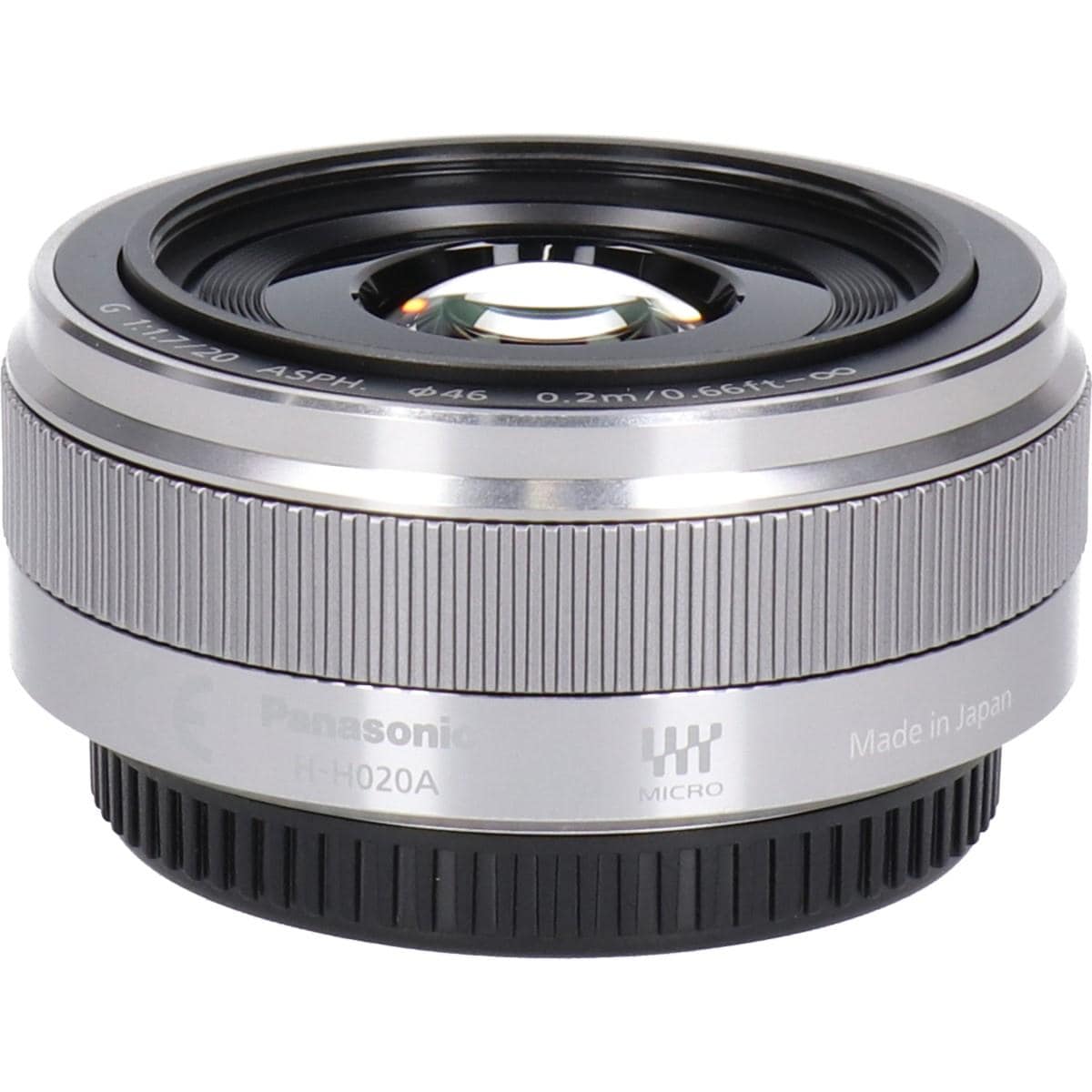 Ｇ２０ｍｍ　Ｆ１．７ＩＩ（Ｈ－Ｈ０２０Ａ）　シルバー