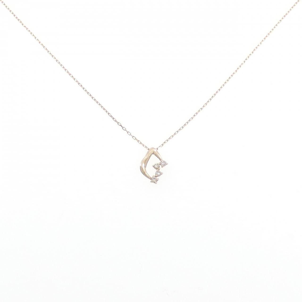 K10YG ダイヤモンド ネックレス 0.03CT