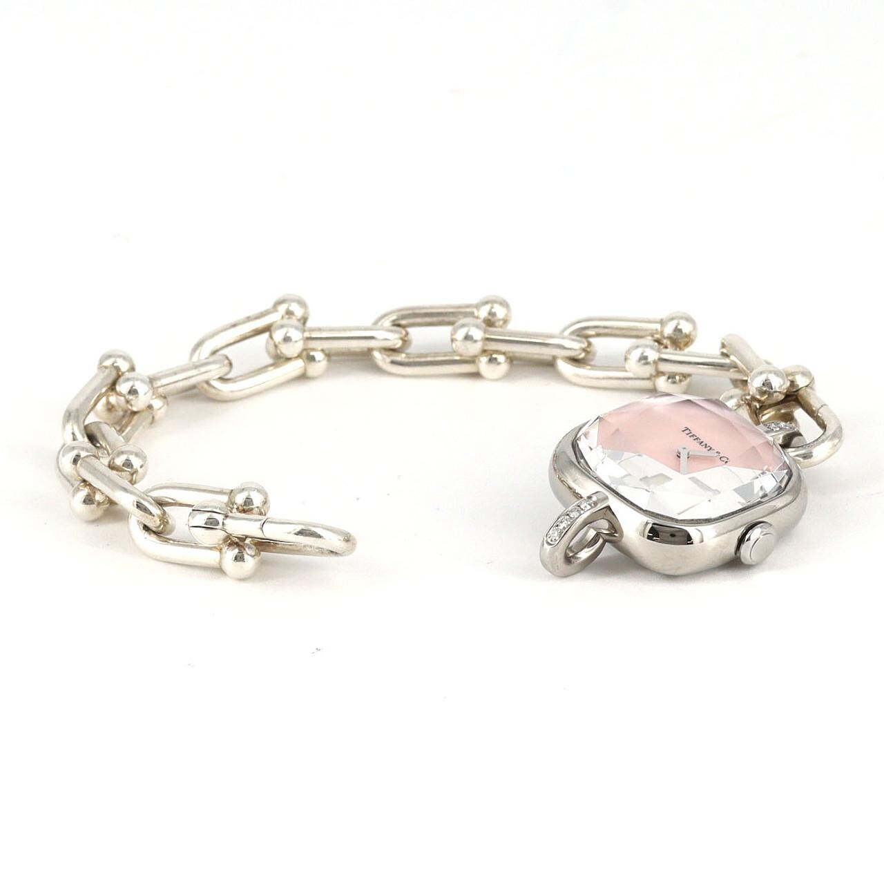 【ノーメンテナンス還元価格】ティファニー ハードウェア･ラグD ブレスサイズミディアム SS クォーツ