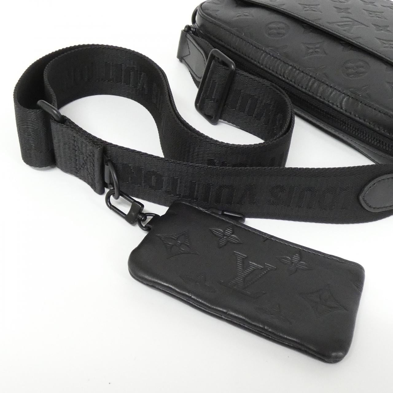 LOUIS VUITTON Monogram Shadow Duo 郵差包 M69827 單肩包