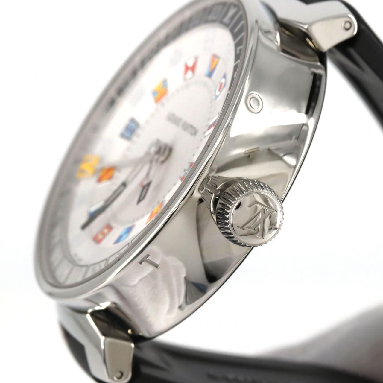 ルイヴィトン タンブールムーンデュアルタイム QA096 SS クォーツ