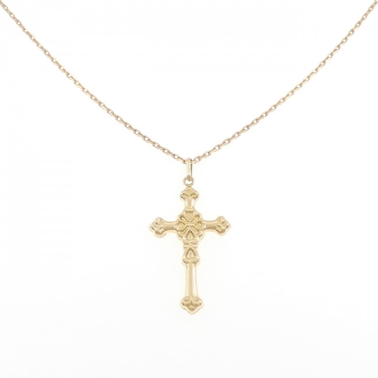 K18YG クロス ネックレス