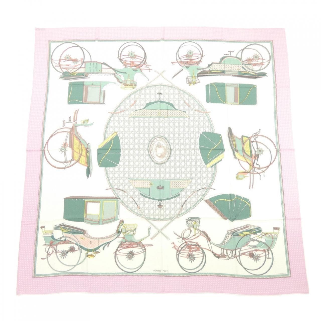 エルメス HERMES LES VOITURES A TRANSFORMATION H243156S カレジェアン140 ショール