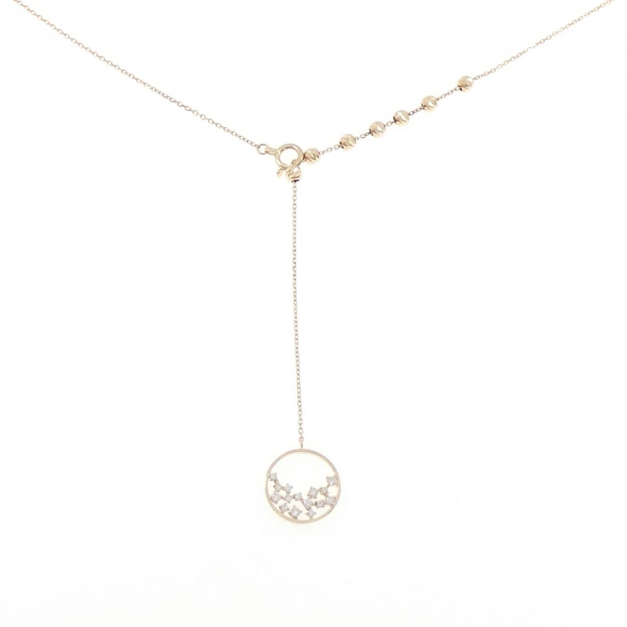 K10YG ダイヤモンド ネックレス 0.12CT